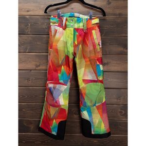 Sunice Zoe Girls Ski Pants Multicolor Climaloft Insulated Size 8 Snow Winter